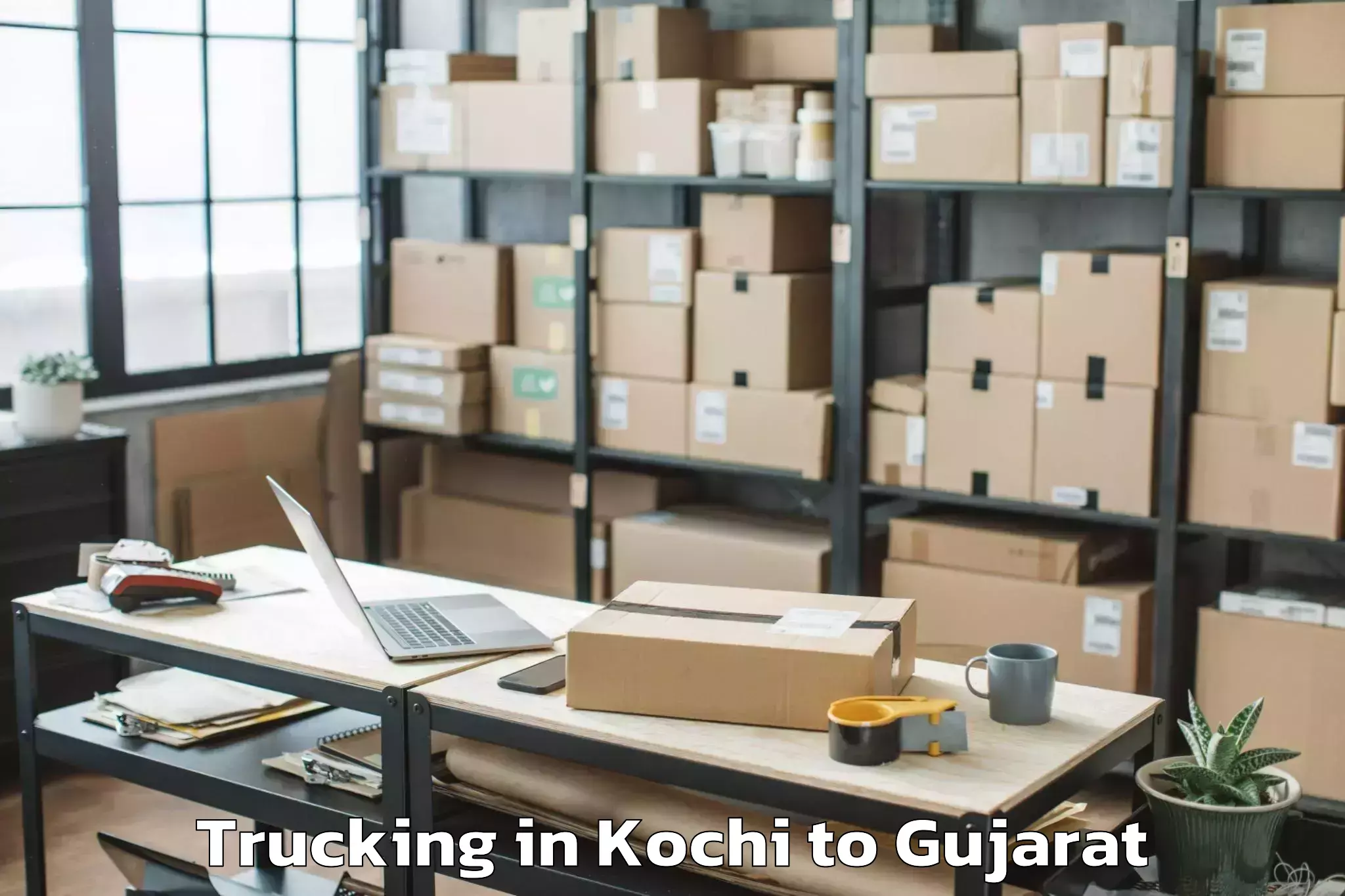 Get Kochi to Sardarkrushinagar Dantiwada Ag Trucking